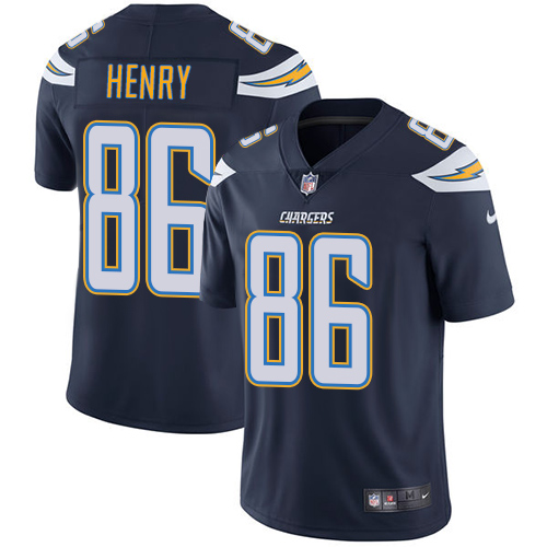 2019 men Los Angeles Chargers 86 Henry blue Nike Vapor Untouchable Limited NFL Jersey